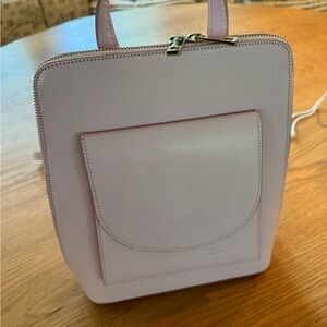 Beautiful Vera Pelle Pink Leather Italian Backpack Purse
